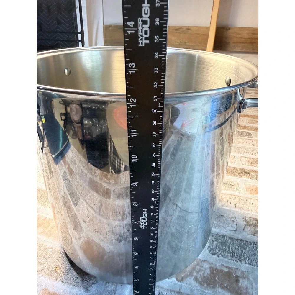 Tramontina Professional 22 Qt Stock Pot 18/10 Stainless Steel 20.8L Silver